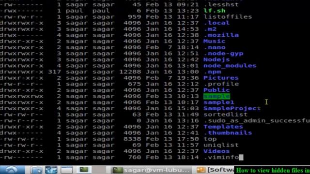 How to view hidden files in Linux Shell terminal смотреть онлайн
