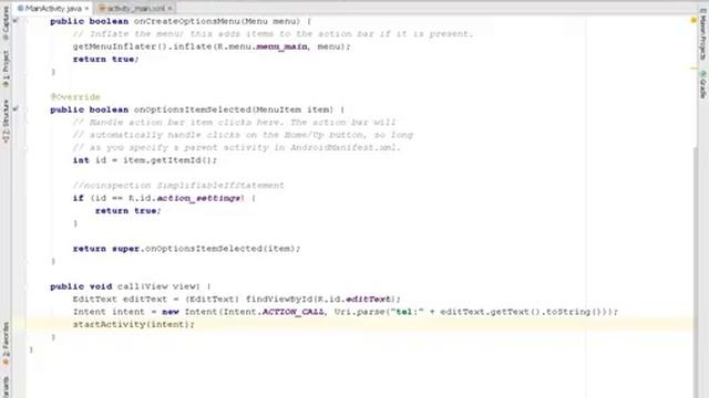 Android permissions and CALL INTENT смотреть онлайн