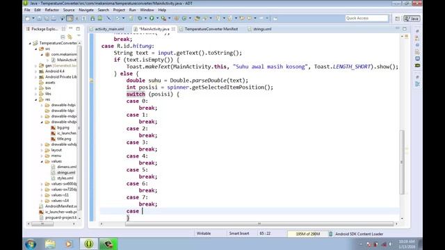 Cara Membuat Aplikasi Konverter Suhu di Android Bagian 2 смотреть онлайн