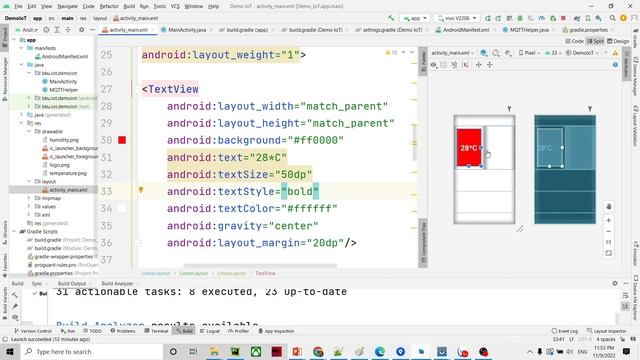 [IoTLAB] Giao diện TextView trên Android Studio смотреть онлайн