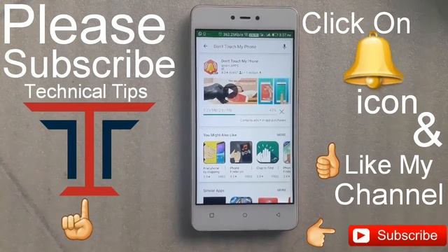 Don't touch my phone amazing security android app by Technical Tips смотреть онлайн