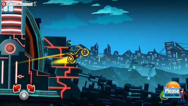 Bike Race Game Traffic Rider Of Neon City / Motor Bike Racing / Android Gameplay Video смотреть онлайн