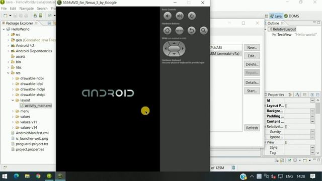 How to Create and Run Android Application in Eclipse -First Android Application смотреть онлайн