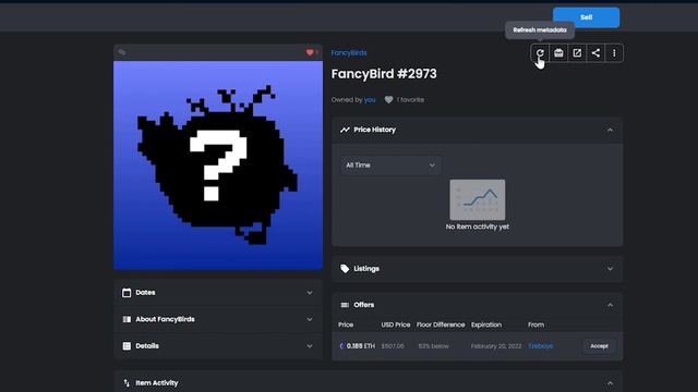 How to refresh metadata on Opensea смотреть онлайн
