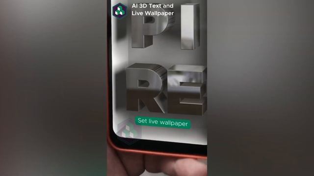 AI 3D text and live wallpaper app смотреть онлайн