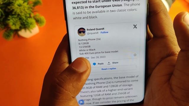 Nothing Phone (2a) Rumored Price and First Look Render Design 🔥 смотреть онлайн