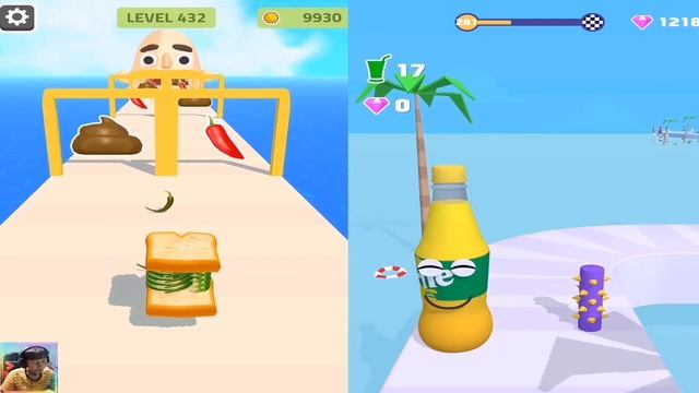 Sandwich Runner | Juice Run - All Level Gameplay Android,iOS - NEW APK MEGA UPDATE смотреть онлайн