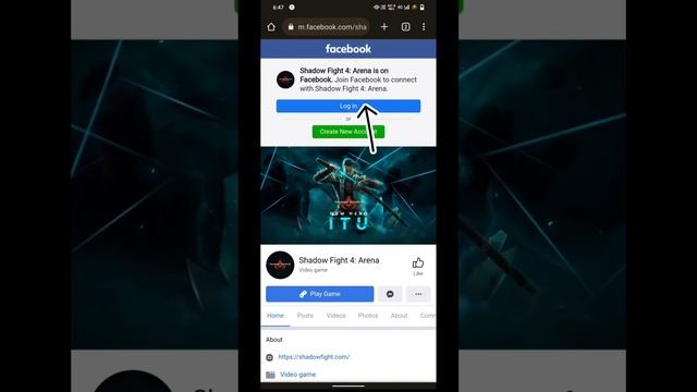 Shadowfight game Facebook se connect kaise kare । shadow fight 4 add Facebook। смотреть онлайн