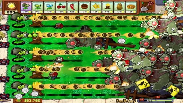Best strategy Plants vs Zombies - Combo Skin Gatling Pea vs Gargantuar PVZ смотреть онлайн
