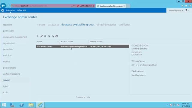 How to install Exchange Server 2016-How to configure Database Availability Groups,Part 02 смотреть онлайн