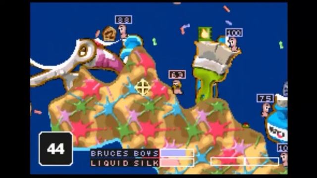 Worms World Party Gameplay | Gameboy advance GBA| Emulator myboy Android смотреть онлайн