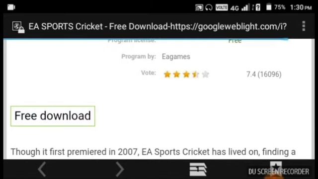 [200 MB ONLY] DOWNLOAD EA SPORTS CRICKET ON ANDROID DEVICES| 100%REAL|| смотреть онлайн