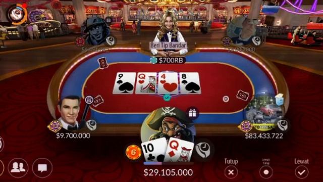 BARU MASUK ROOM LANGSUNG DAPAT FULL HOUSE || POKER ZYNGA смотреть онлайн