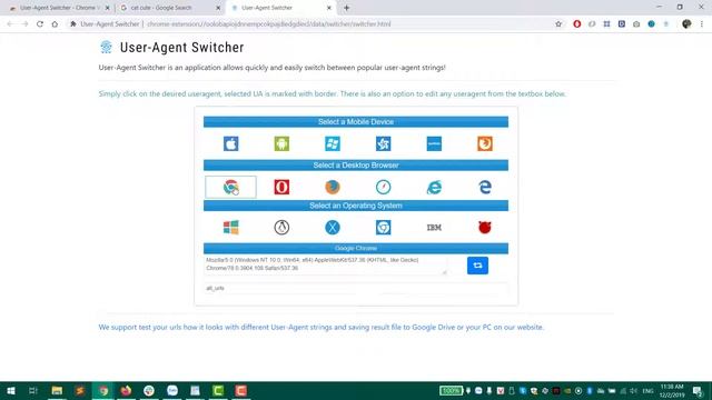 How to switch user agent for Google Chrome browser смотреть онлайн