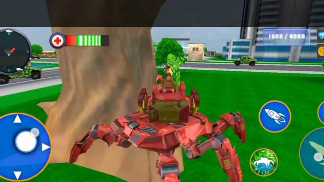 Spider Robot Transformation Game : Elephant robot game - Android gameplay смотреть онлайн