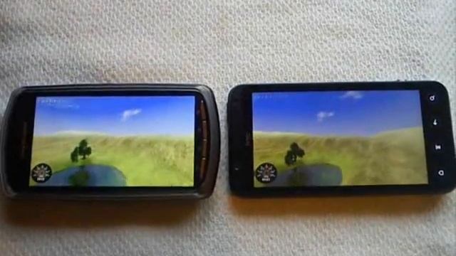 htc evo 3D VS sony xperia play (BENCHMARK TEST) смотреть онлайн