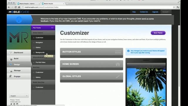 Mobile Roadie CMS Overview смотреть онлайн