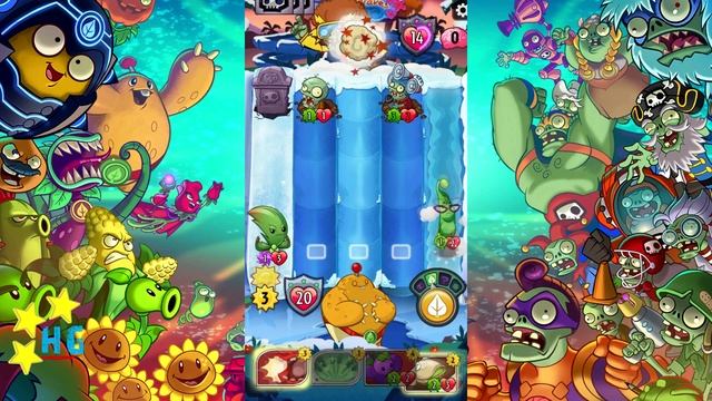 Plants vs. Zombies Heroes - Plants Mission 3: Ice Zombie Cometh 3-4 [4K 60FPS] смотреть онлайн