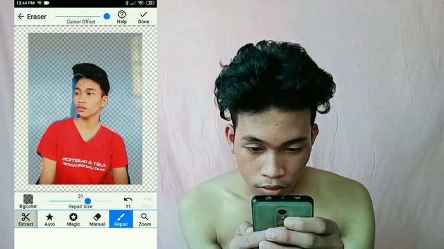 HOW TO EDIT BACKGROUND ERASER APP FOR ANDROID (Tagalog Tutorial) (VLOG #19) смотреть онлайн