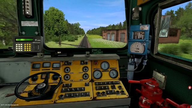 2ТЭ116-561 работает на вывозе в Trainz Simulator 2012 смотреть онлайн