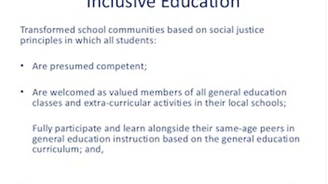 Inclusive Education Webinar Series: Establishing and Communicating a Vision for Inclusive Education смотреть онлайн