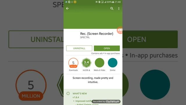 How to record mobile screen on android mobile (hindi) :- смотреть онлайн