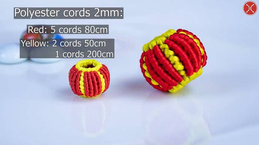 Macrame keychain tutorial - 🏮Chinese traditional Red lantern🏮 - Thắt dây làm đèn lồng смотреть онлайн