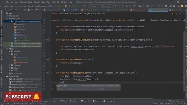 Implementing AdMob Interstitial Ads in RecyclerView Android Studio | Kotlin Tutorial смотреть онлайн