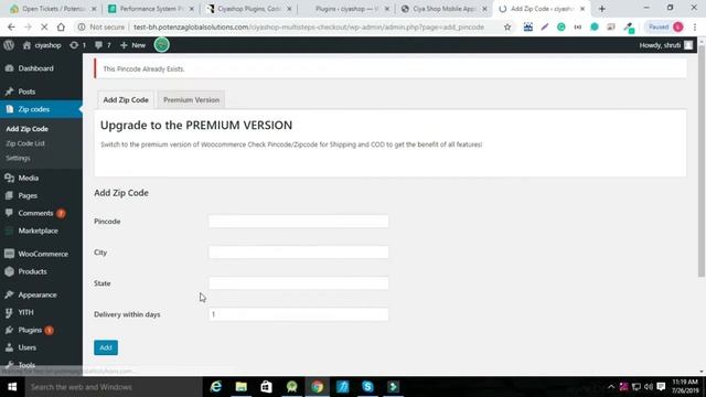 Ciyashop Android Application Delivery Check Zipcode смотреть онлайн
