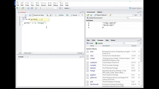 R Programming Tutorial 8 If Statement ( हिन्दी) смотреть онлайн