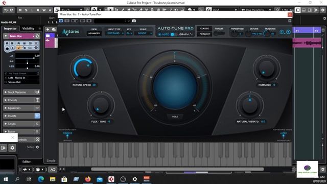How to use Auto-Tune Pro in Cubase 10.5 Pro | Auto-tune Review | bangla tutorial смотреть онлайн