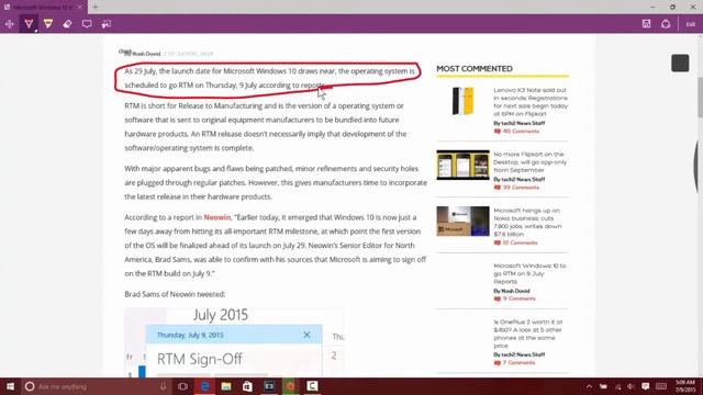 Windows 10 Reaches RTM! #iamacreator смотреть онлайн