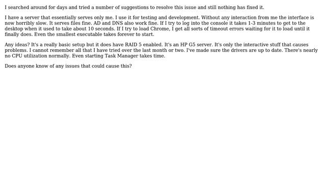 Server 2012 R2 extremely slow interactively смотреть онлайн