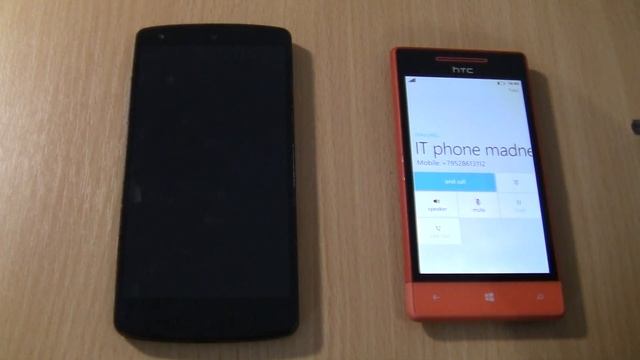 Incoming + Outgoing call at the Same Time HTC+Google Nexus 5 смотреть онлайн