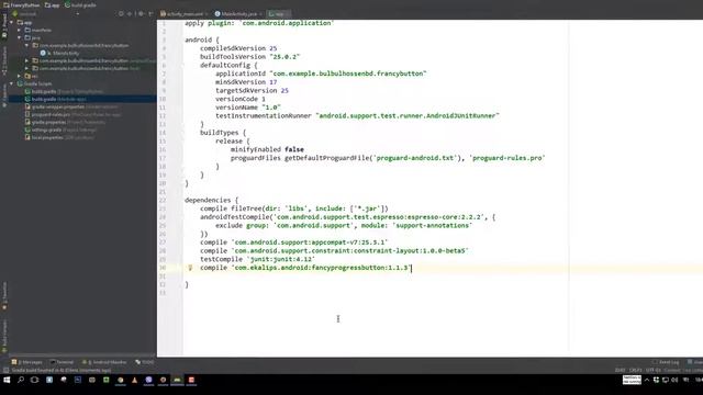 Android UI Library -9 | Create Progress Button on Android | Stylish View |App development |Tutoria смотреть онлайн