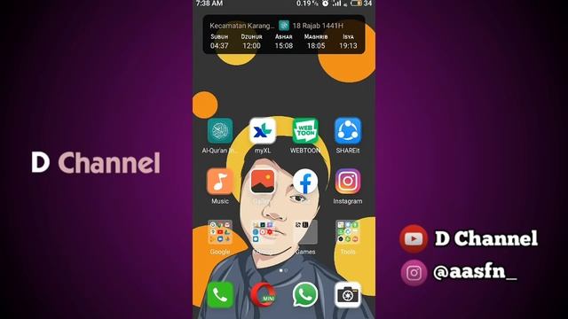 Cara Menambahkan Widget Jadwal Sholat! смотреть онлайн