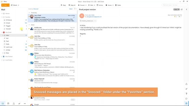 Snooze emails in eM Client смотреть онлайн