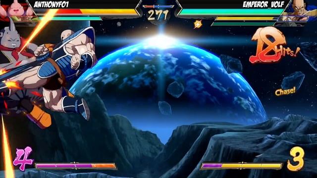AnthonyF01(Jiren/Majin Buu/Android 16) Fights Emperer_Volf(Tien/Nappa/Frieza)[DBFZ PS4] смотреть онлайн