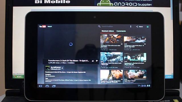 3D Youtube Viewing Experience with Honeycomb 3G Tab Android New D21 Di Mobile смотреть онлайн