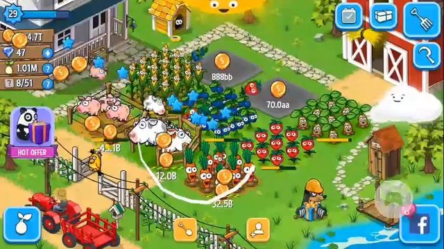 Farm Away! - Idle Farming - 1 million SEEDS! смотреть онлайн