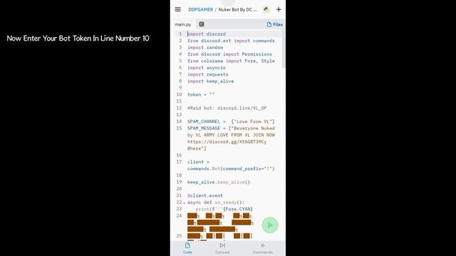 Discord Nuke Bot For Android 50k+ Ping |No Coding | DC Codez смотреть онлайн