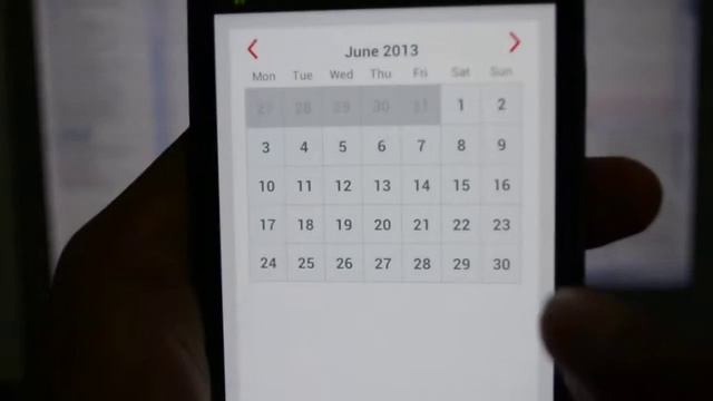 Infinite Calendar on Android Ovulation App смотреть онлайн