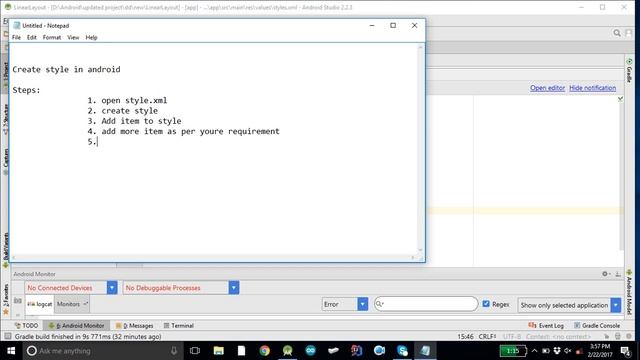How to Create Custom style for Android layout | Android studio смотреть онлайн