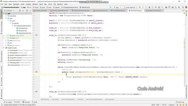 FIREBASE AUTHENTICATION || PART 5 || COMPLETE LOGIN ACTIVITY AND PROGRESS DIALOG || JEEVAN R смотреть онлайн