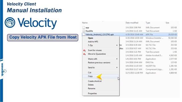 Wavelink Velocity Client - Velocity Client - 3/11 - Manual Installation смотреть онлайн