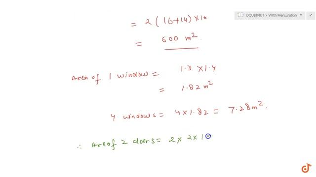 The dimensions of a room are `16xx14xx10` metres. There are 4 windows of `1. 3 mxx1. смотреть онлайн