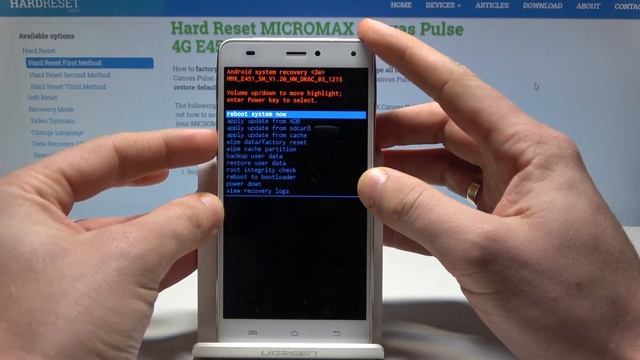 How to Enter Recovery Mode in MICROMAX Canvas Pulse - MICROMAX Recovery System смотреть онлайн
