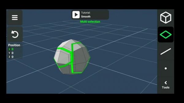Model a tennis ball with 3d modelling app and prisma 3d quickly.