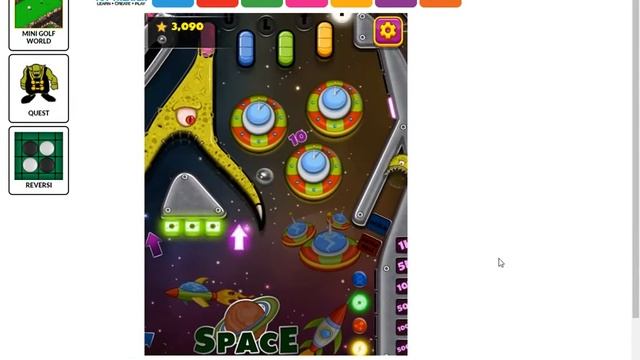 Space Pinball | One Round on Toy Theater смотреть онлайн