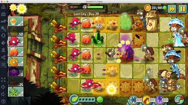 Plants vs Zombies 2 Walkthrough (Android) - Lost City Part 2 Day 20 - Unlock Temple of Bloom смотреть онлайн